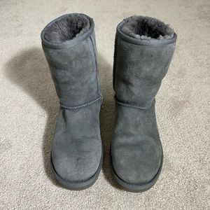 Dark gray UGG winter boots (size 8)